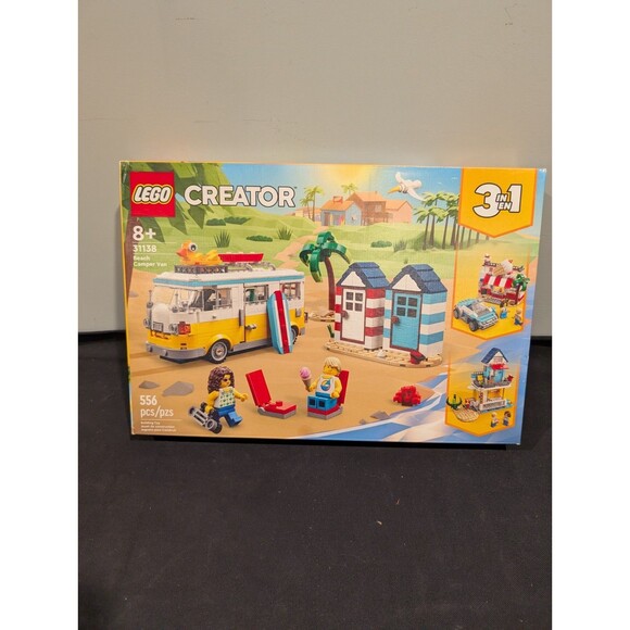 LEGO Creator 3-in-1 Beach Camper Van (31138) – Factory Sealed (Box Wear) - Picture 1 of 9